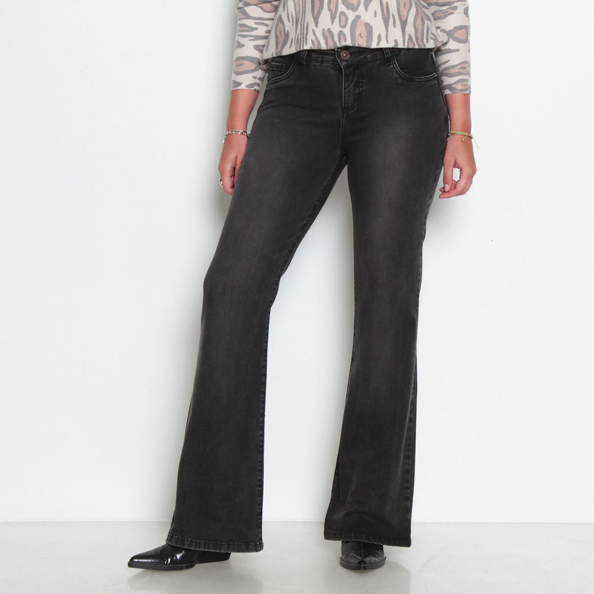WADOS - Jeans Flare Tiro Bajo Mujer Wados