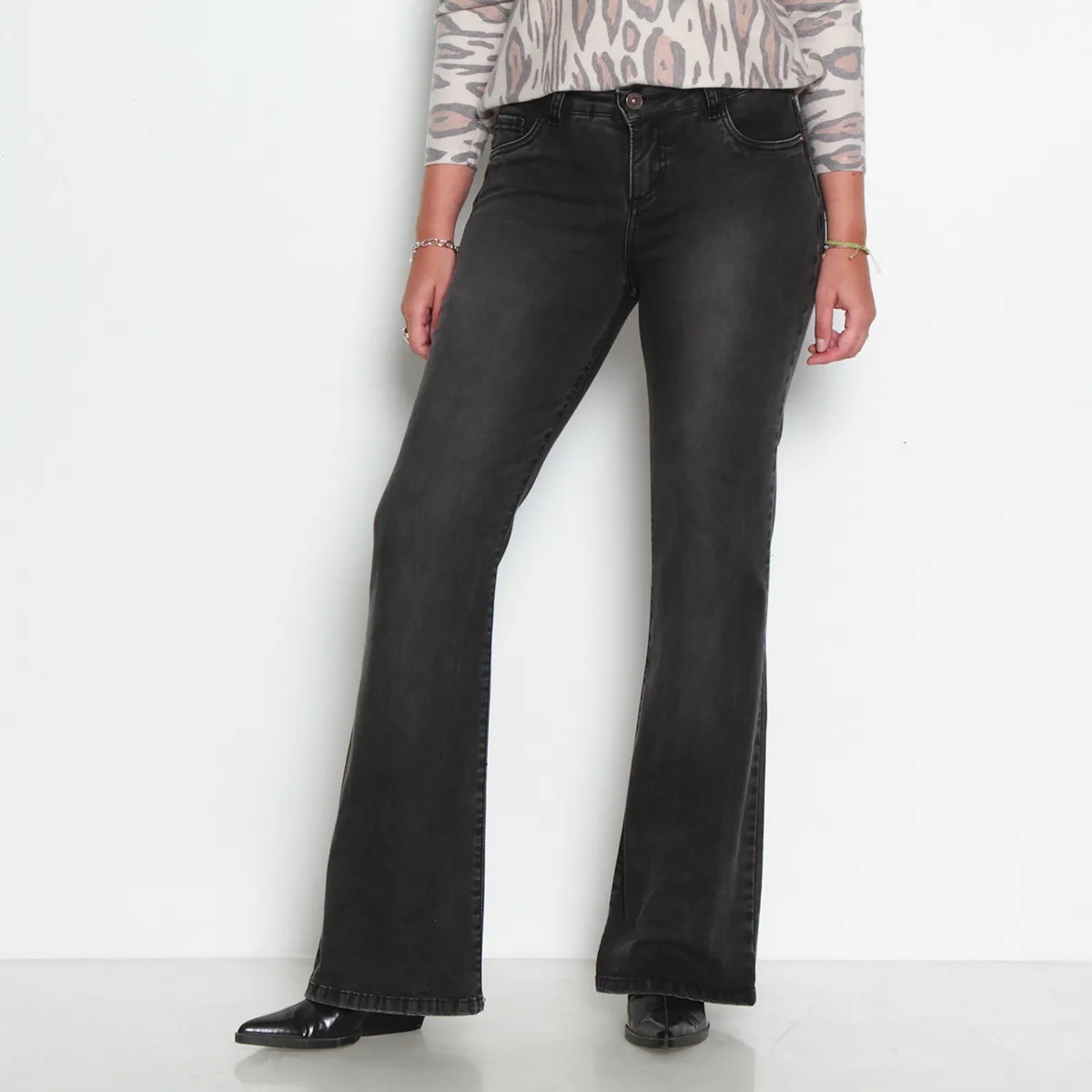 WADOS - Jeans Flare Tiro Bajo Mujer Wados