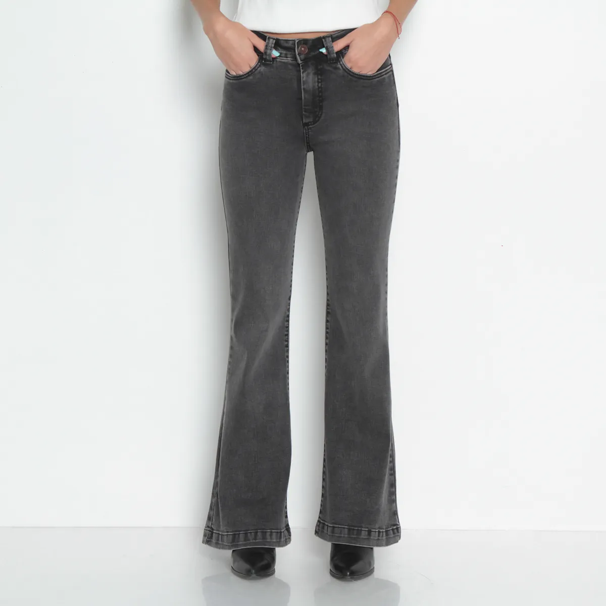 WADOS - Jeans Flare Tiro Alto Mujer Wados