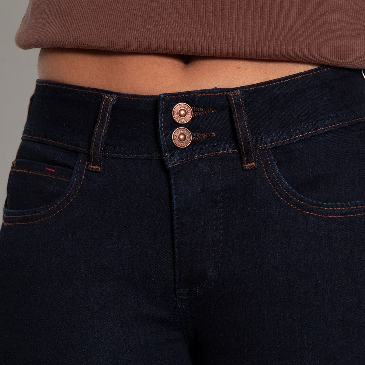 WADOS - Jeans Straight Tiro Alto Mujer Wados