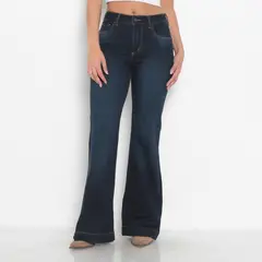 WADOS - Jeans Flare Tiro Alto Mujer