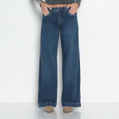 WADOS - Jeans Wide Leg Tiro Alto Mujer