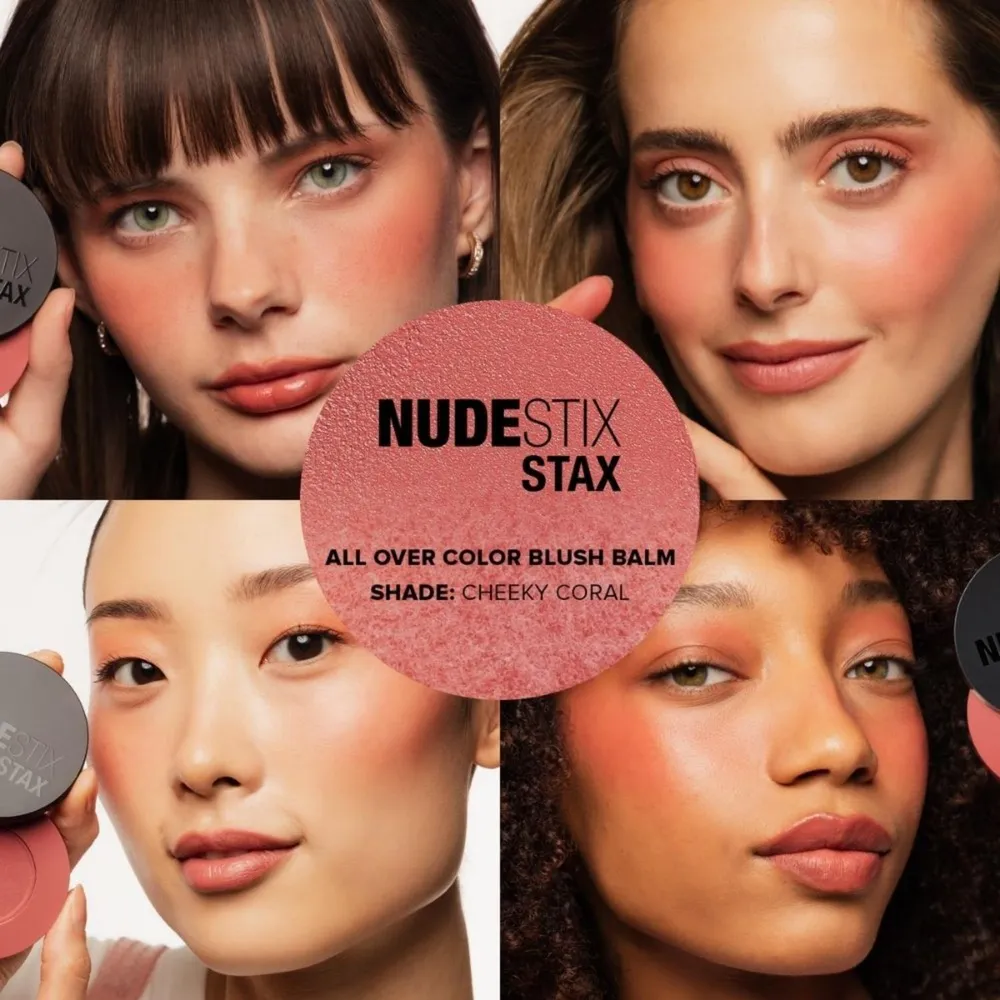 Nudestix Stax Blush Balm Cheeky Coral, foto 3