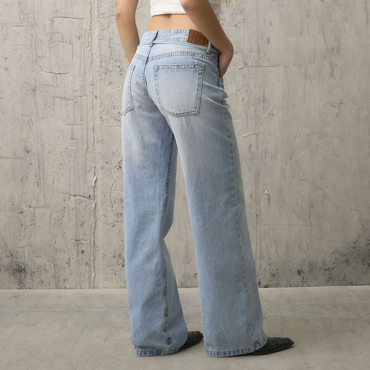 AMERICANINO - Jeans Straight Tiro Medio Mujer Americanino