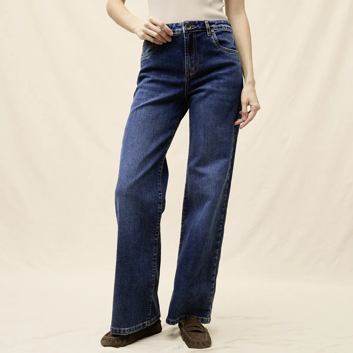 LA MARTINA - Jeans Wide Leg Mujer La Martina