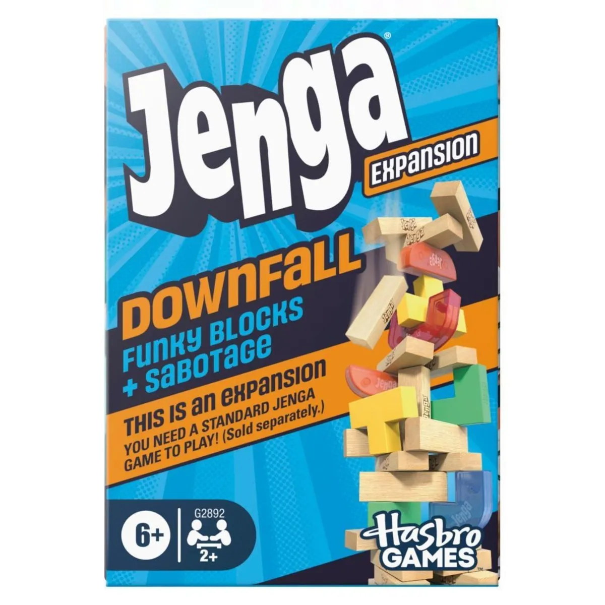 HASBRO GAMES - Juego De Ingenio Jenga Expansion Caida Libre Hasbro