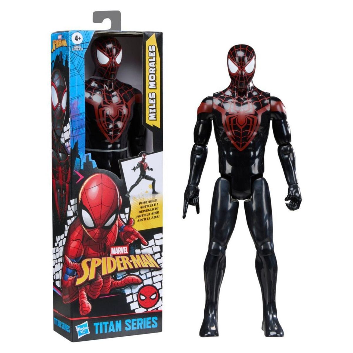 MARVEL - Figura De Acción Spiderman Miles Morales Titan Hero Marvel