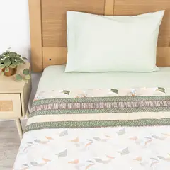 MASHINI - Juego De Sábanas Estampada 144 Hilos 1.5 Plazas Garden