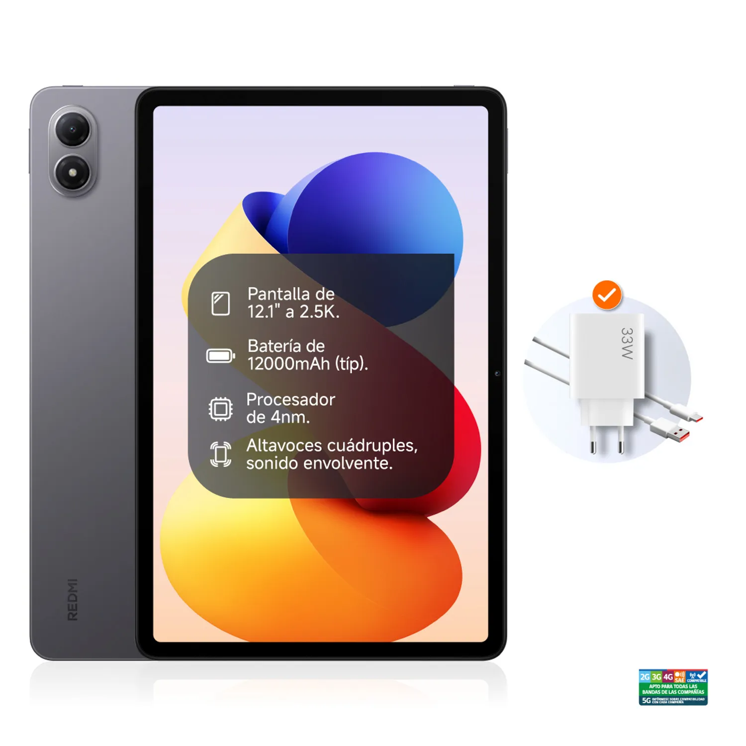 Redmi Pad Pro タブレット Tablet Xiaomi Redmi Pad Pro 256gb/8gb Ram 12.1 Pulgadas Azul