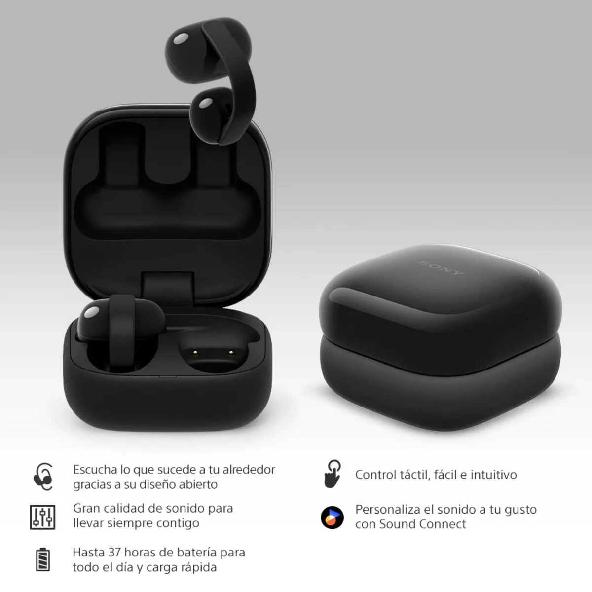 SONY - AudÃ­fonos On-ear WF-LC900/BZ UC Negro Sony