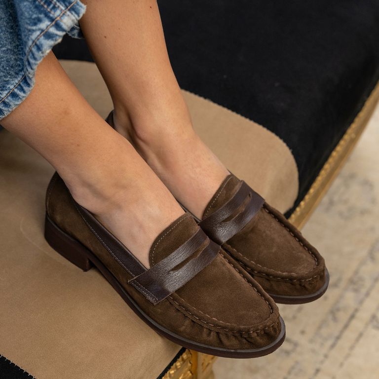 Mocasin Mujer Gamuza