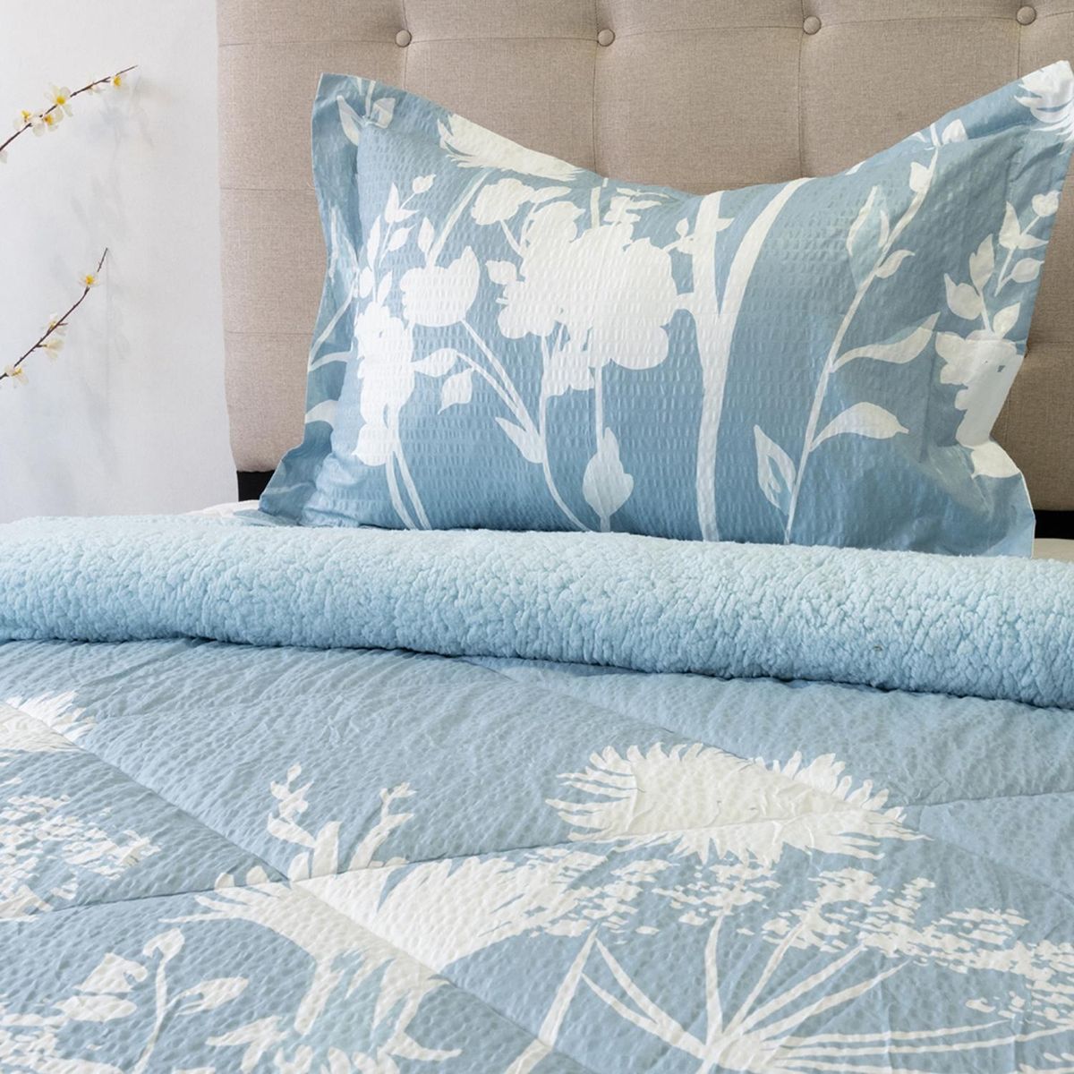 DORAL - Plumón Outboss Estampado Sherpa Doral