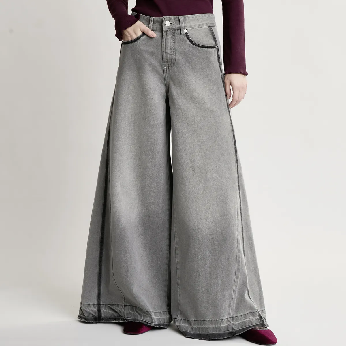 UNIVERSITY CLUB - Jeans Wide leg Mujer University Club