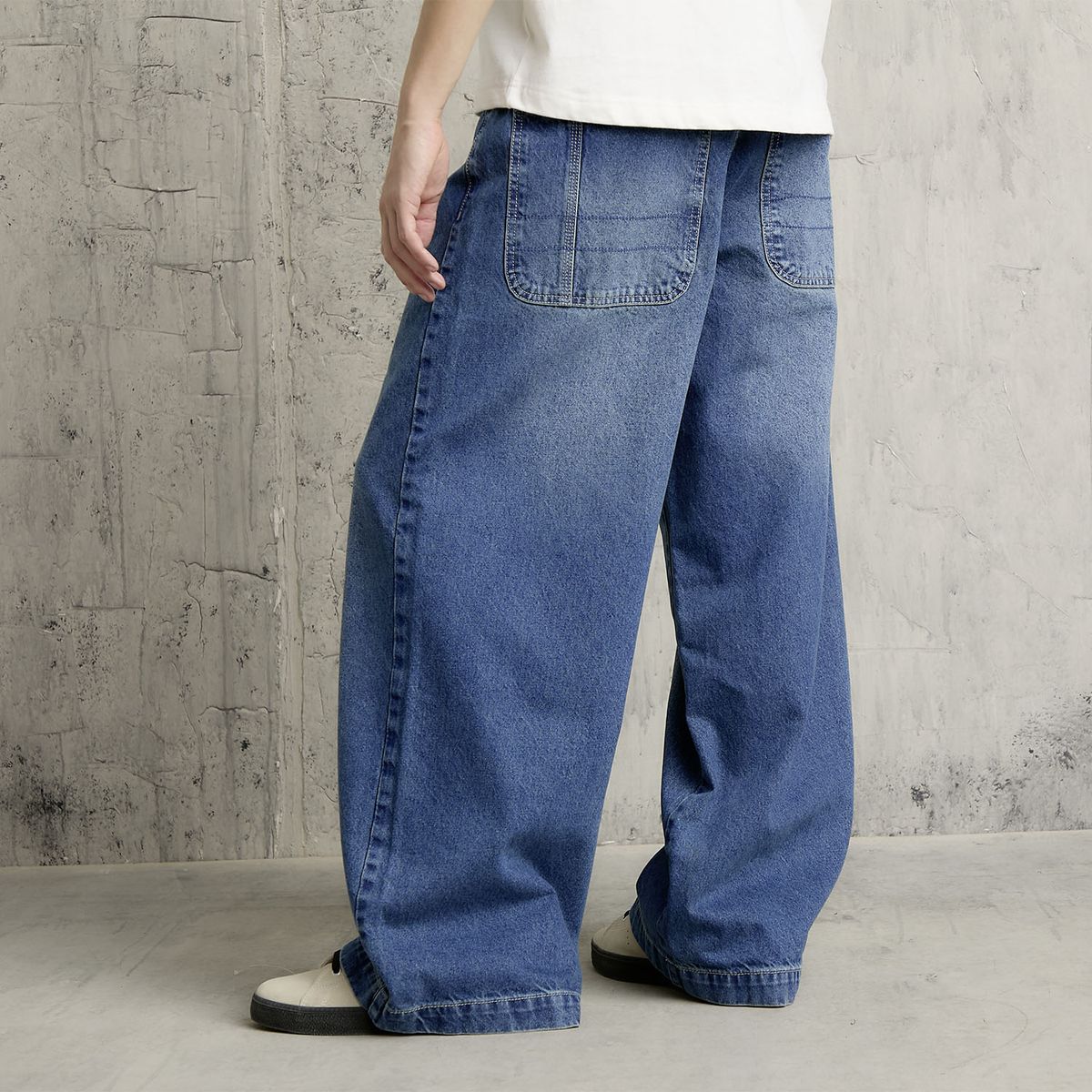 AMERICANINO - Jeans Baggy Tiro Medio Hombre Americanino