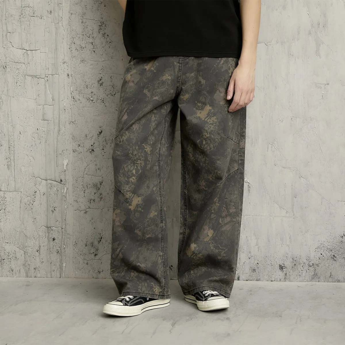 AMERICANINO - Jeans Baggy Tiro Medio Hombre Americanino