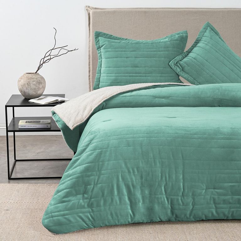 ELEMENTS & CO Plumón Velvet Sherpa Stripe Elements and Co