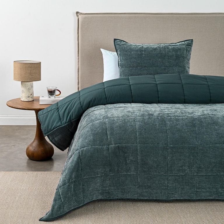 CANNON Cubrecama Chenille Reversible Slate