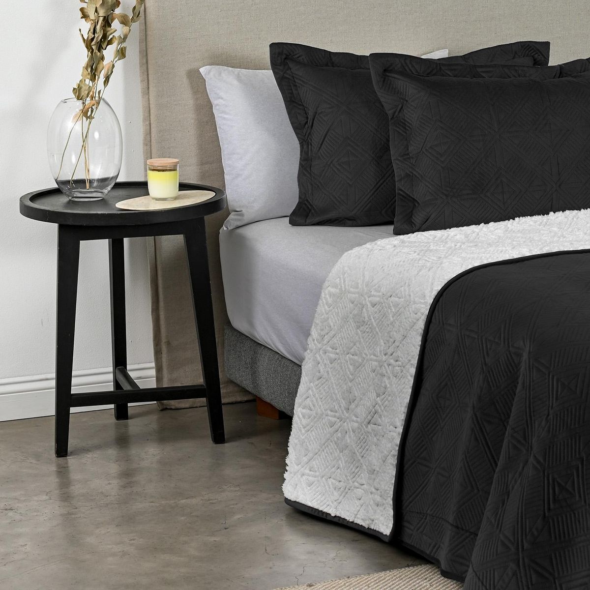 AMERICAN FAMILY - Cubrecama Velvet Sherpa American Family