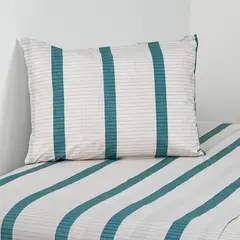 AMERICAN FAMILY - Juego De Sábanas 1 Plaza 144 Hilos Campine Lines