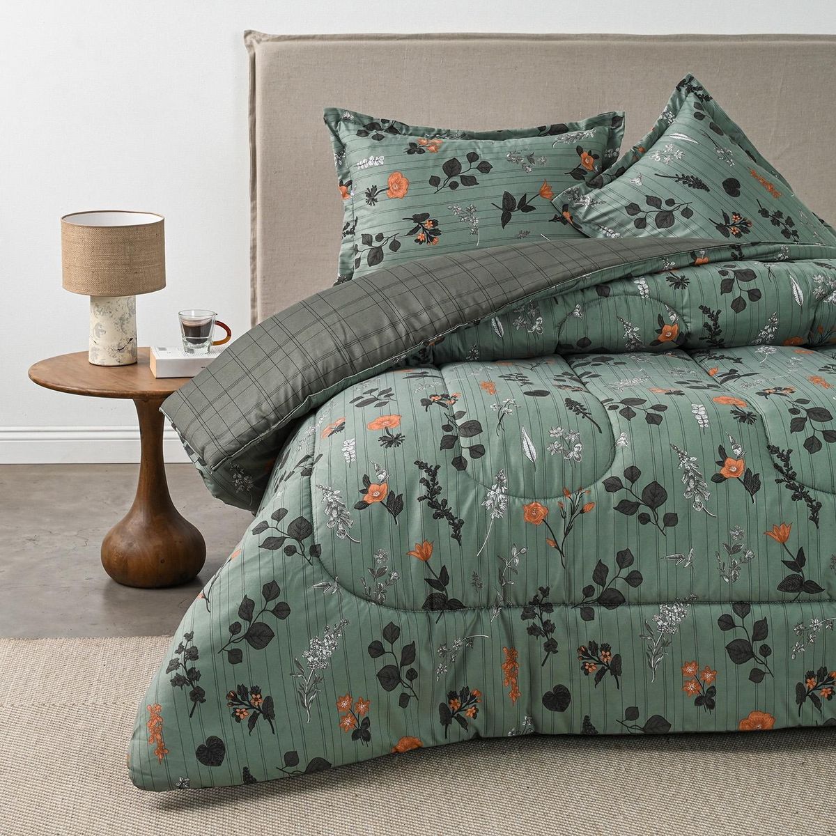 CANNON - Plumón Estampado Reversible Pradela Cannon