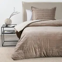 undefined - Plumón Sherpa 1.5 Plazas Stripe Blush Cannon Elements And Co