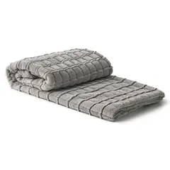 ELEMENTS & CO - Manta Piel Husky Greige 127x15