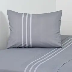 AMERICAN FAMILY - Juego De Sábanas 1 Plaza 144 Hilos Trami Cannon