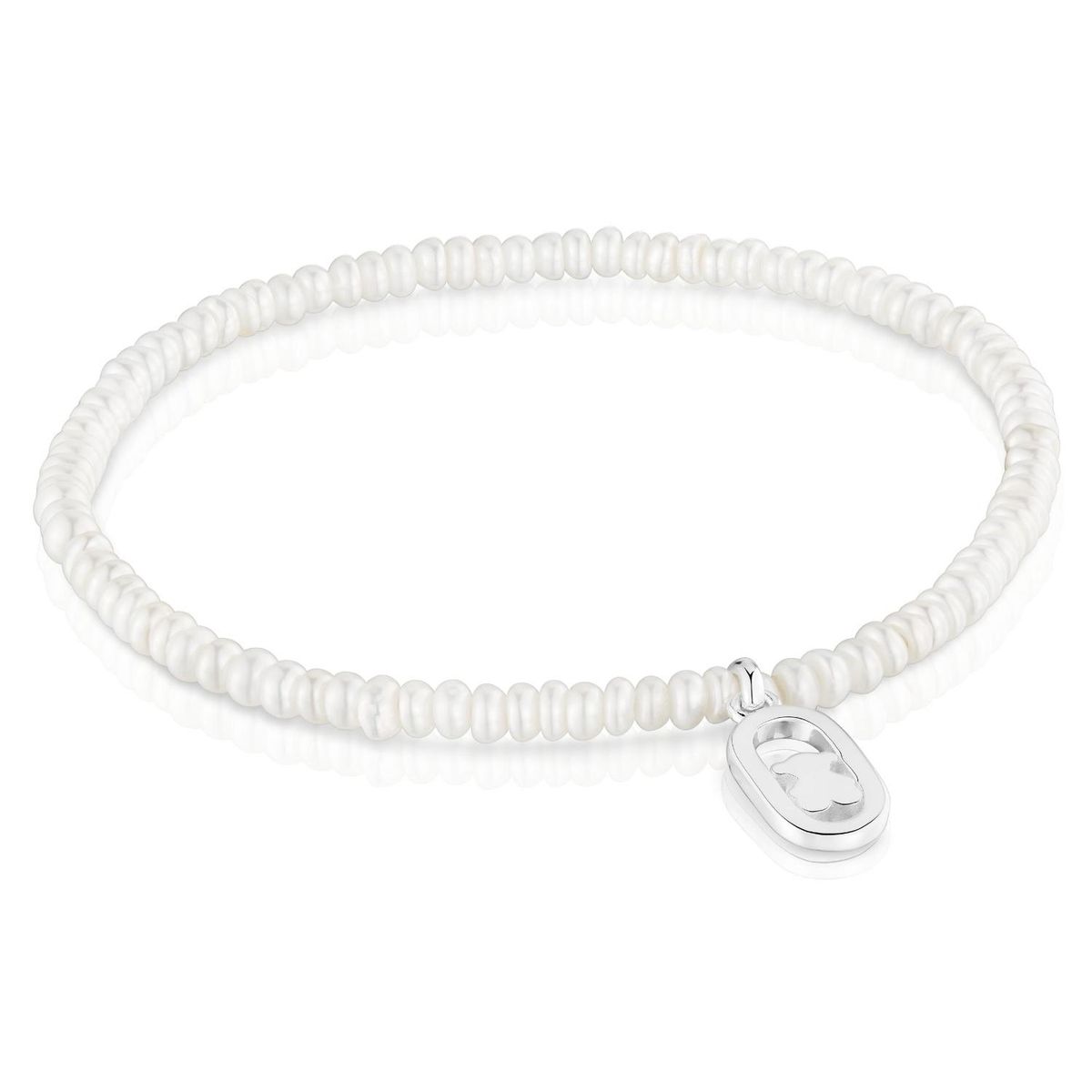 TOUS - Pulsera Elástica de Perlas Cultivadas y Plata Camille Mujer Tous