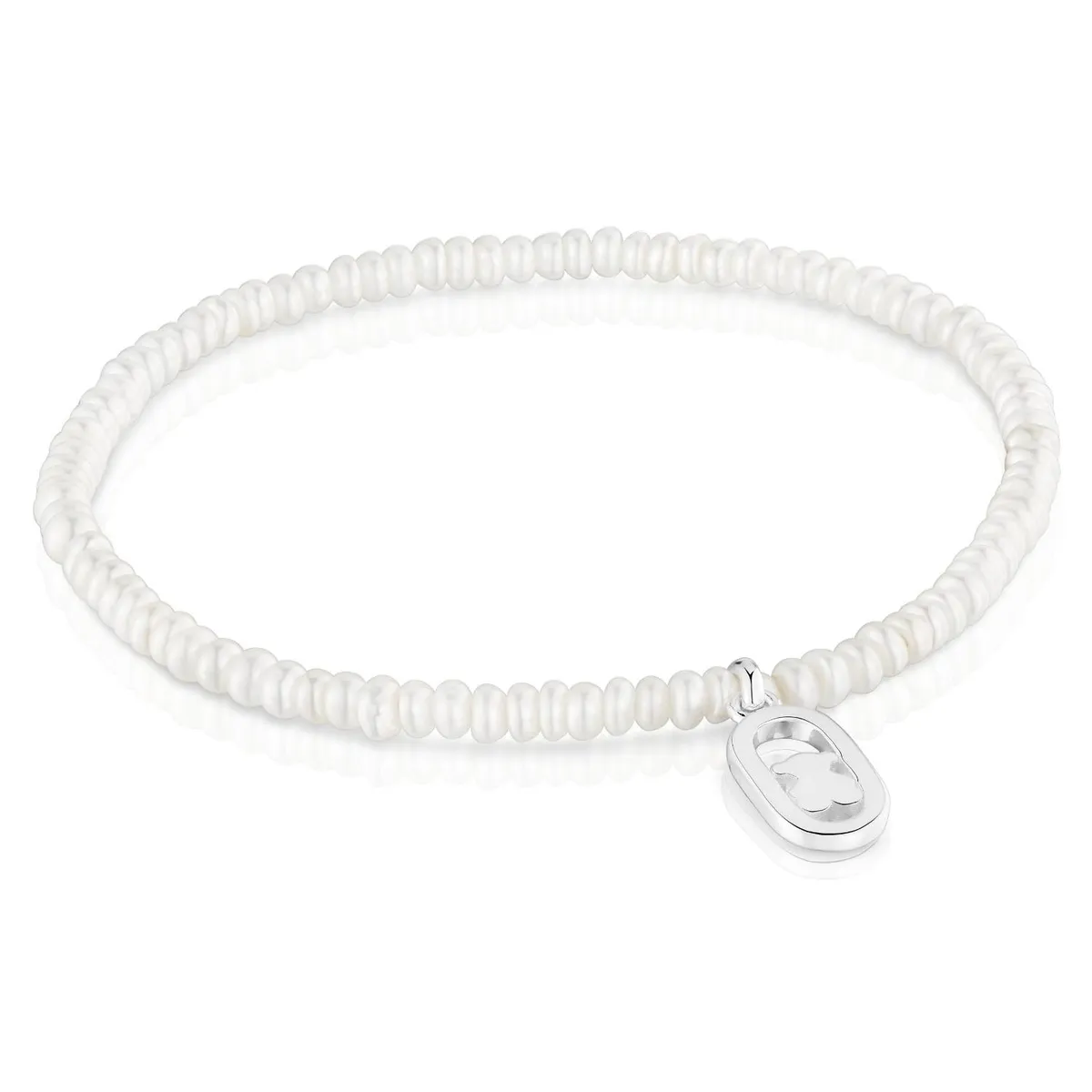 TOUS - Pulsera Elástica de Perlas Cultivadas y Plata Camille Mujer Tous
