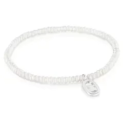 TOUS - Pulsera Elástica de Perlas Cultivadas y Plata Camille Mujer