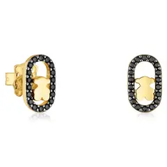 TOUS - Pendientes con Baño de Oro 18 Kt Sobre Plata y Espinelas Camille Mujer