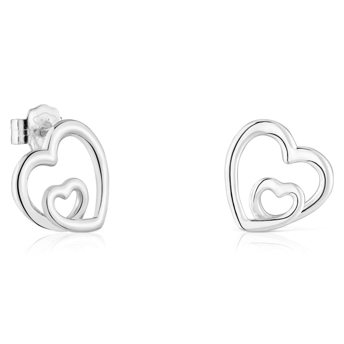 TOUS - Pendientes Silueta de Plata Mujer Tous