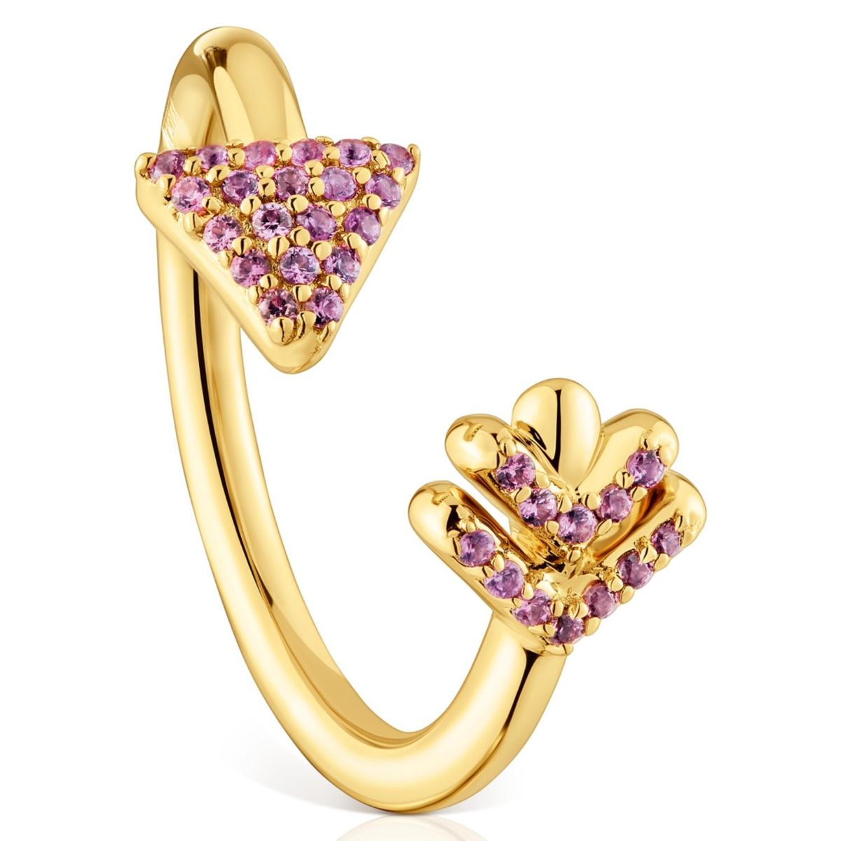 TOUS - Anillo Bañado En Oro Mujer Tous