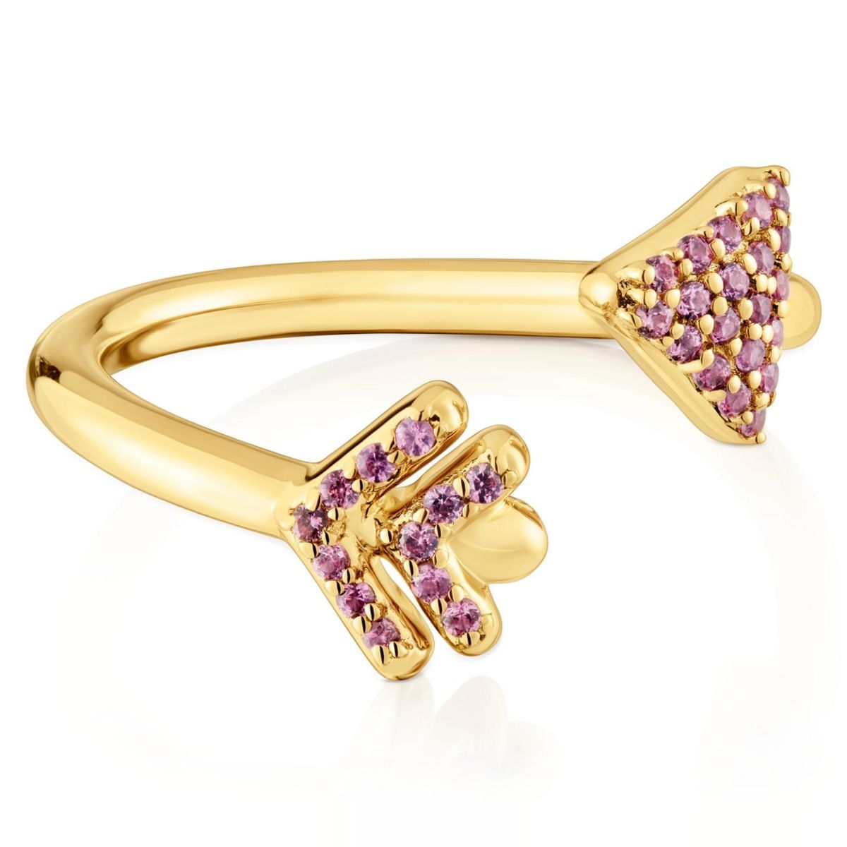 TOUS - Anillo Bañado En Oro Mujer Tous