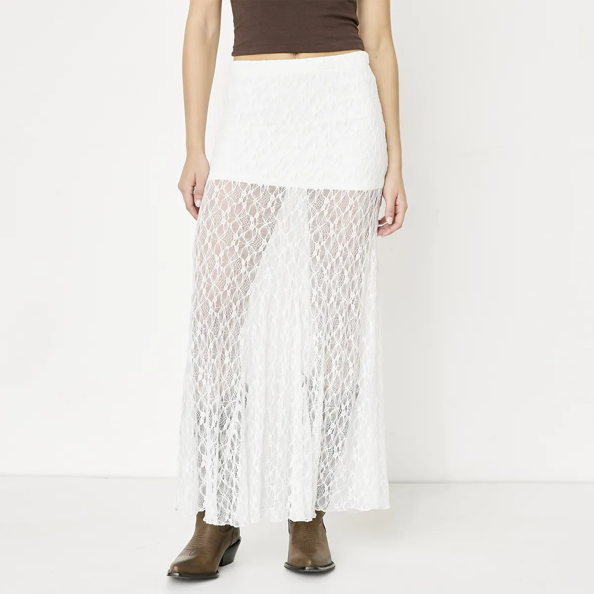 SYBILLA - Falda Acampanada Maxi Mujer Sybilla