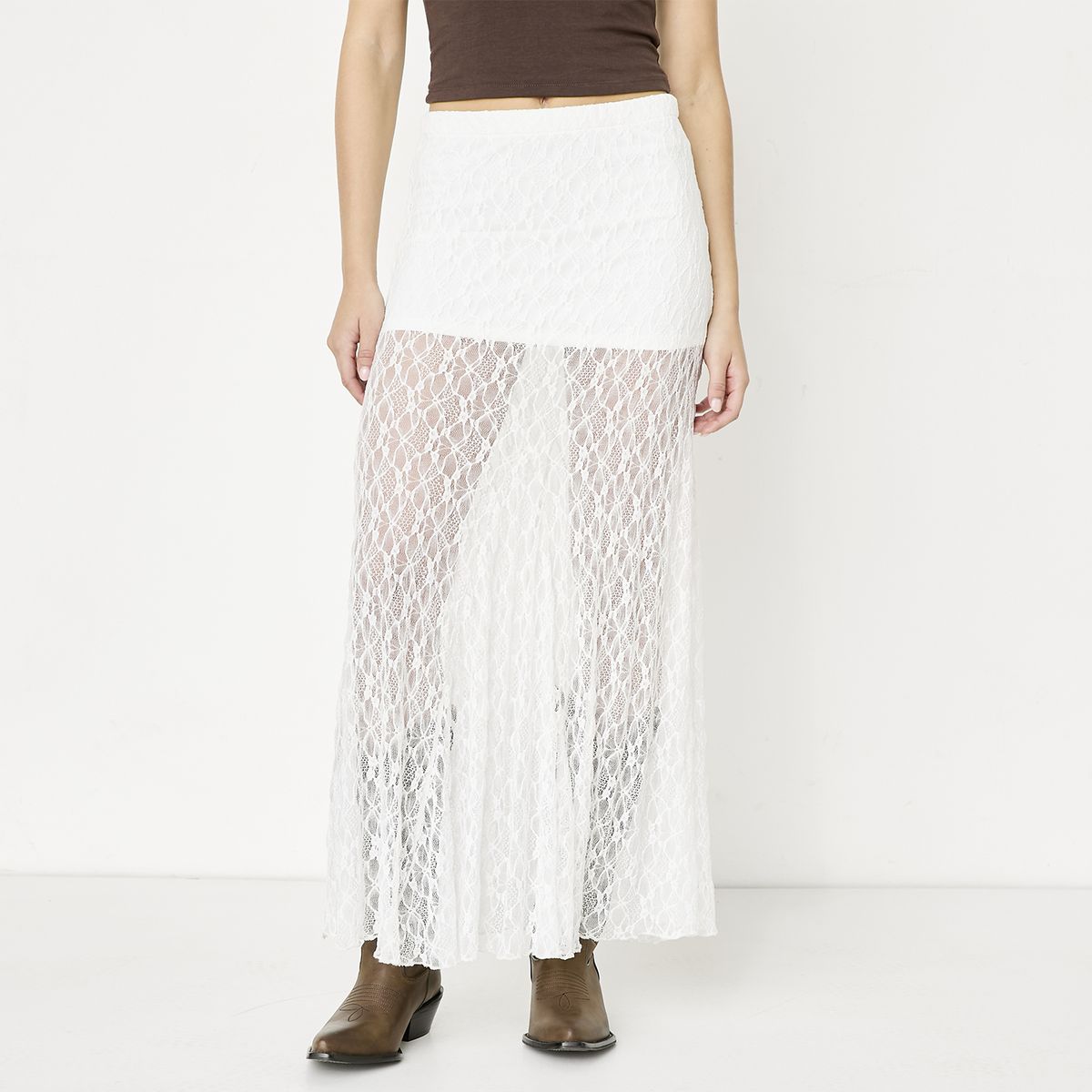 SYBILLA - Falda Acampanada Maxi Mujer Sybilla