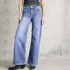 AMERICANINO - Jeans Wide Leg Tiro Medio Mujer