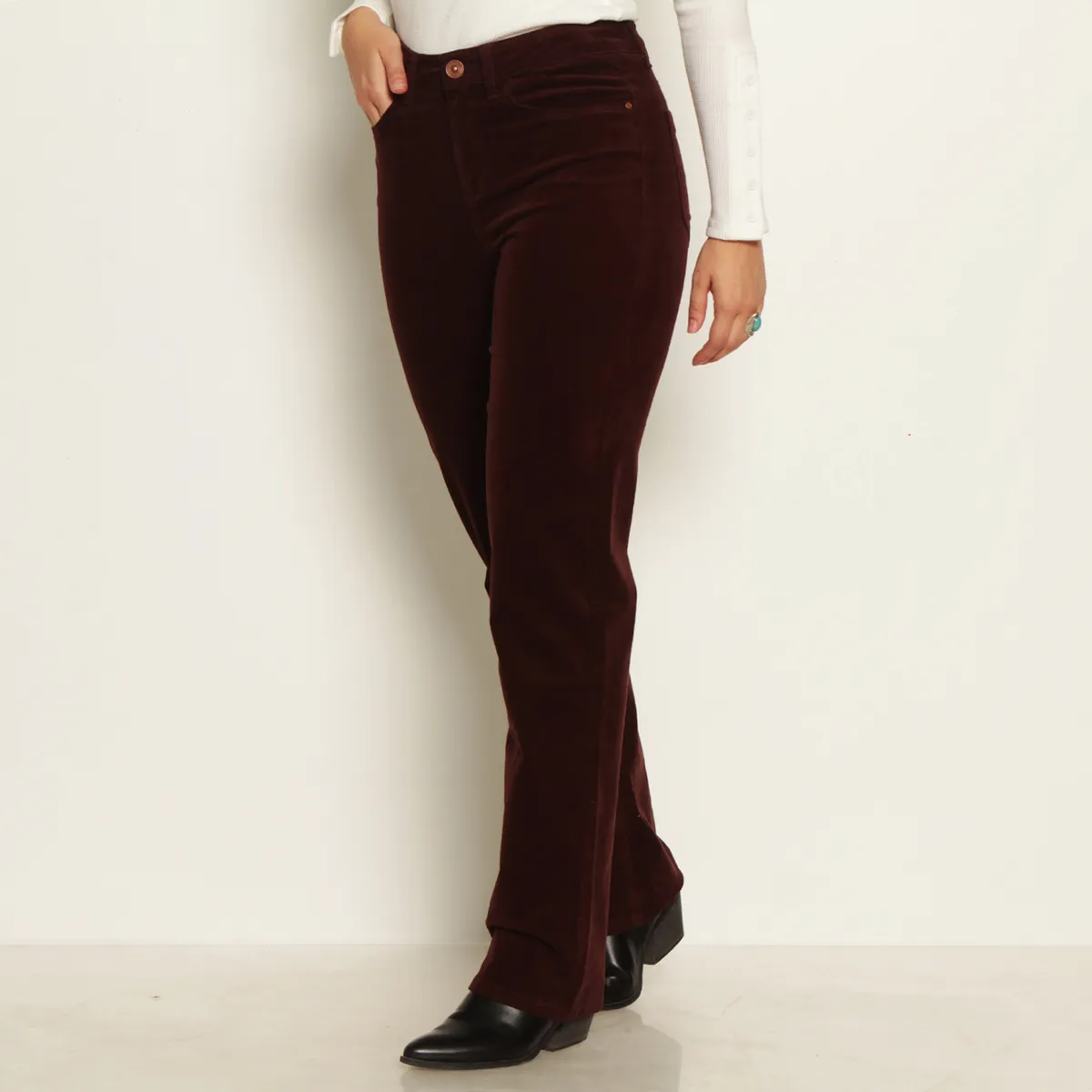 WADOS - Pantalón Regular Tiro Alto Mujer Wados