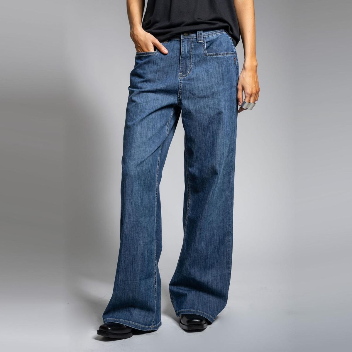 LOLITA LPK - Jeans Recto Tiro Medio Olimpia Azul Mujer Lolita LPK