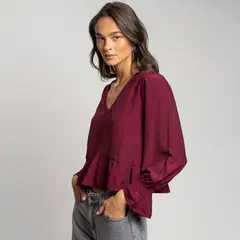 LOLITA LPK - Blusa Mael Burdeo Mujer