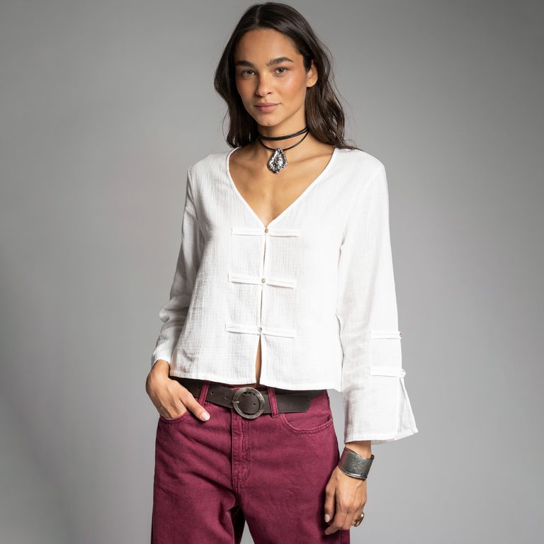 Blusa Yara Blanco Mujer