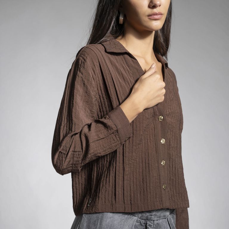 Blusa Allira Chocolate Mujer