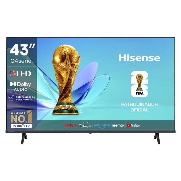 Smart Tv 43" QLED HD 43Q4SV Hisense