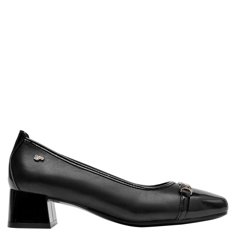 Zapato Casual Mujer Cuero Negro