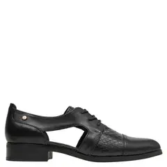 POLLINI - Zapato Casual Mujer Cuero Negro