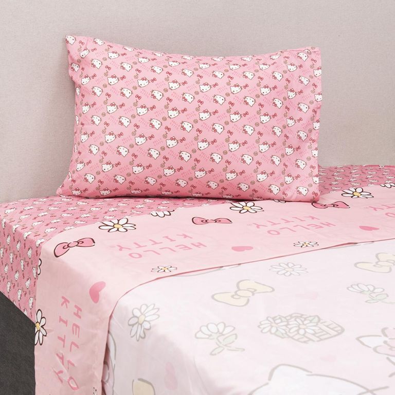 Juego De Sábanas Infantiles 1.5 Plazas Hello Kitty Margar