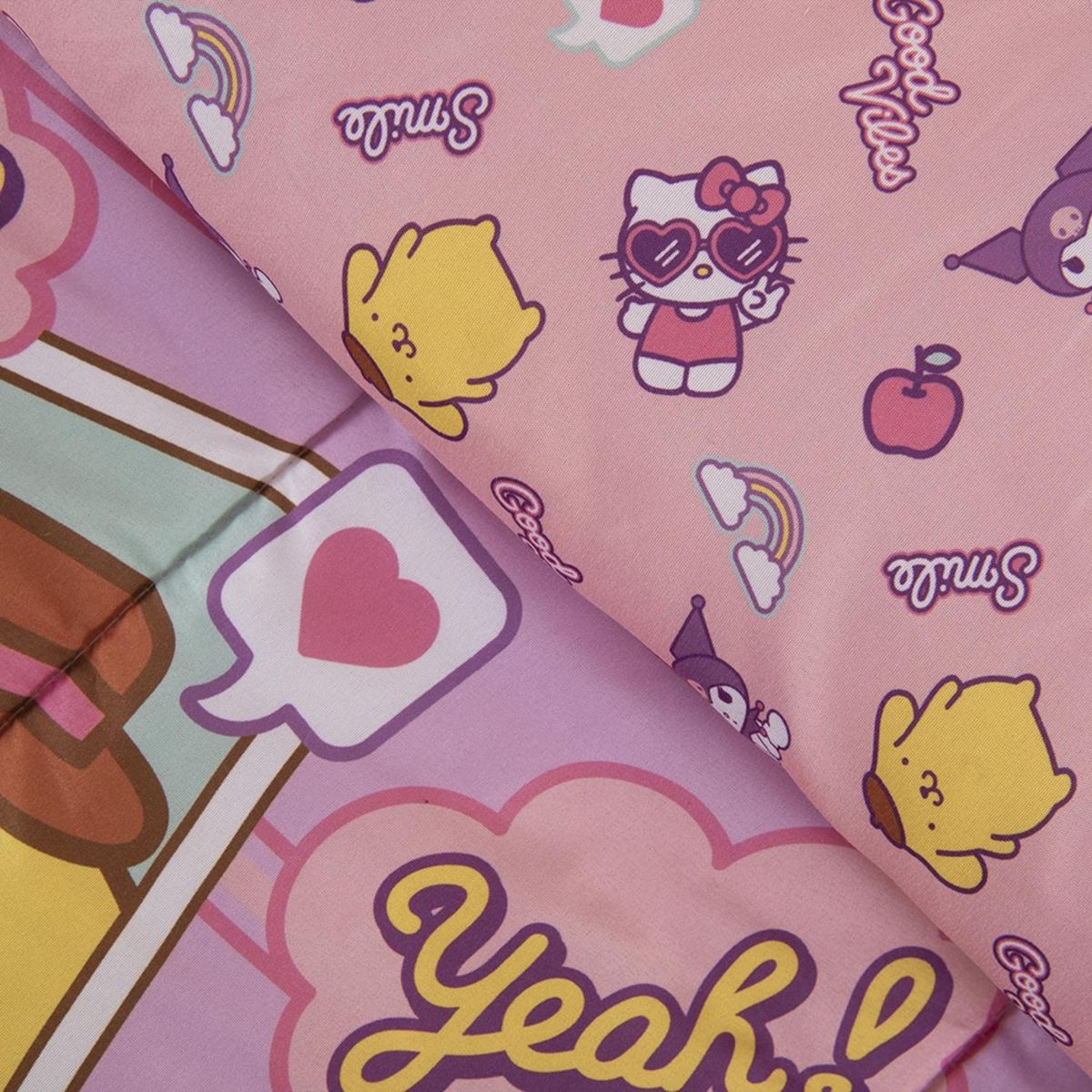 SANRIO - Plumón 1.5 Plazas Pompompurin Fotos Sanrio