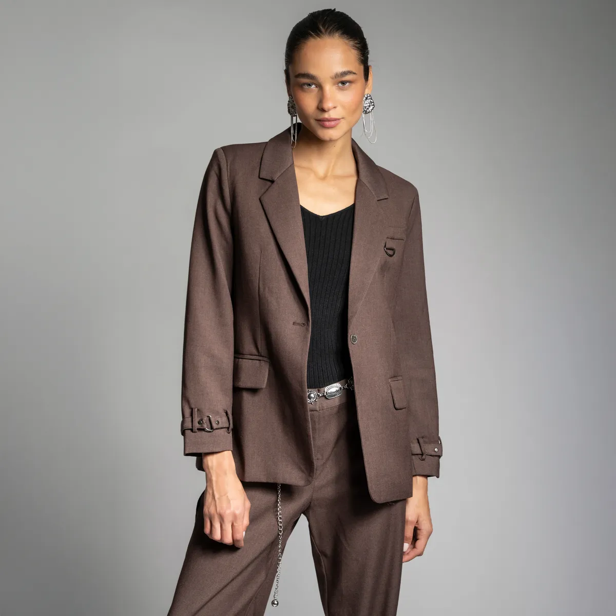 LOLITA LPK - Blazer Agnes Café Mujer Lolita LPK