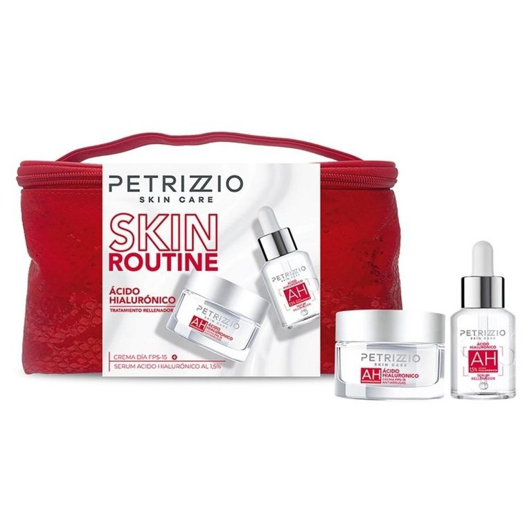 Set Skin Routine Ácido Hialurónico Crema + Sérum + Nécessaire