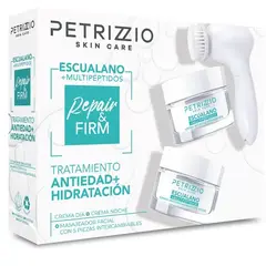 PETRIZZIO - Set Crema Antiedad Día y Noche Escualano + Multipéptidos + Masajeador